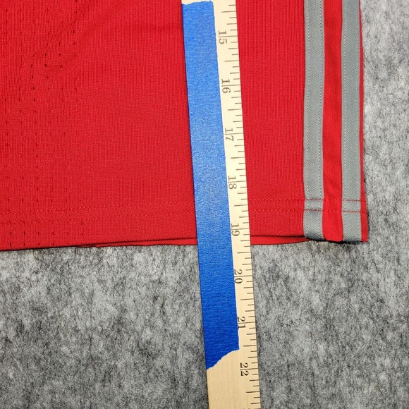 Adidas Soccer Jacket Kids Size XS Condivo 16 Red Full Zip AP5210 Track - Picture 13 of 14